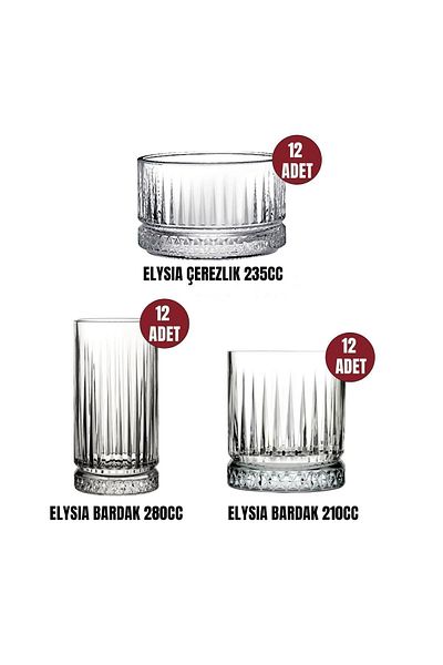 Paşabahçe Elysia 36 Piece Glassware and Bowl Set