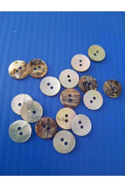 İMREN AKSESUAR Button Genuine Mother of Pearl 9 Mm 1 Quality Button 1 Pack 25 Pieces