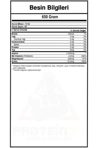 Hardline Arginine Fusion Orange Flavored Bcaa Amino Acid 630 gr