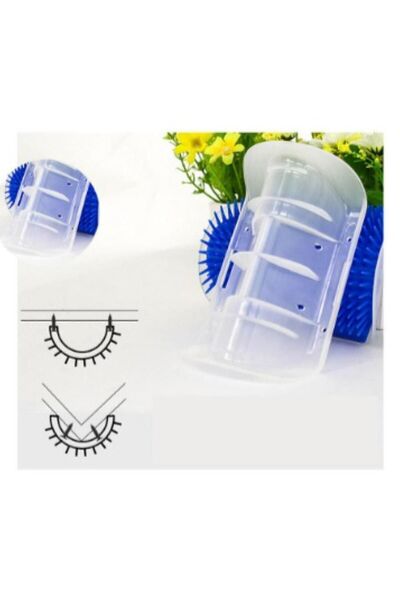 FloriaShopping Cat Massage Brush with Cornered Catnip - Adhesive Itching Apparatus