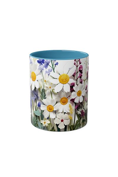 DUBLEMETRE Daisy Patterned Printed Mug
