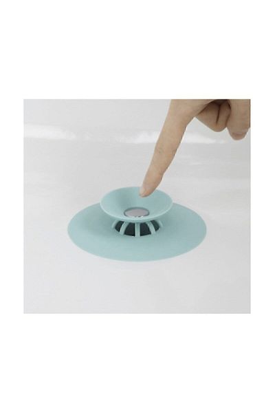 Baysal Silicone Sink and Tub Plug with Strainer - Silicone Sink and Tub Plug with Strainer
