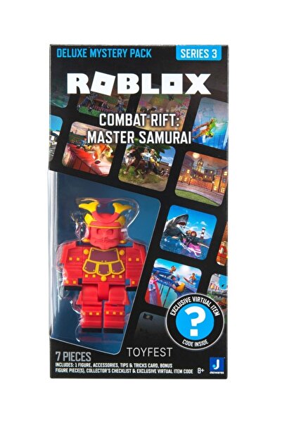 TOYFEST Roblox Deluxe Mystery Pack Series 3 Combat Rift : Master Samurai Figure - 9 cm Online Game Coded