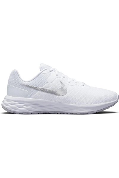 Nike Revolution 6 Unisex Λευκά Παπούτσια Πεζοπορίας MRT
