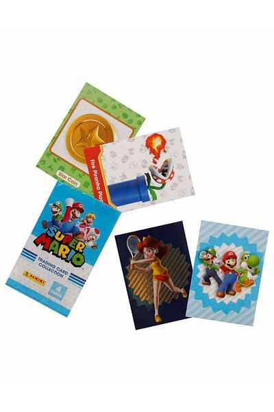 TOYFEST بطاقات سوبر ماريو التجارية - 5 عبوات
