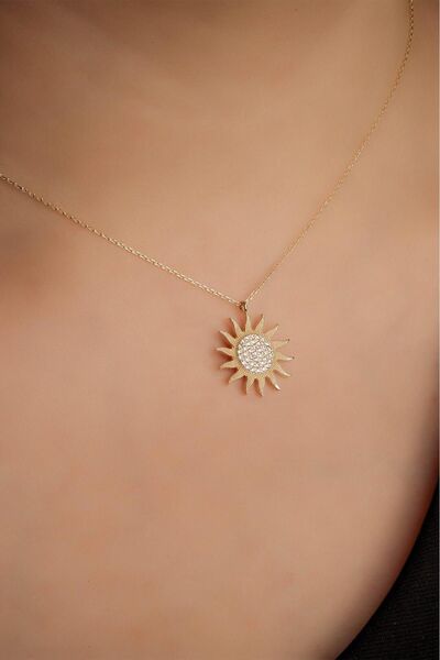 Çelikoğlu Kuyumculuk ÇELİKOĞLU KUYUMCULUK 8 AYAR ALTIN GÜNEŞ KOLYE 2,08 GR