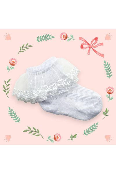 Çağrı Store Baby Cotton (1 Cift) Tulle Socks