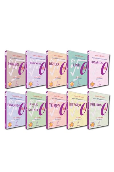Karekök Yayınları Karekök Tyt Ayt Matematik Fasikülleri Sıfır Serisi Set 10 Kitap