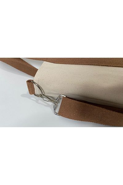 VAGO COLLECTION Цветна платнена чанта с презрамки - тик-так