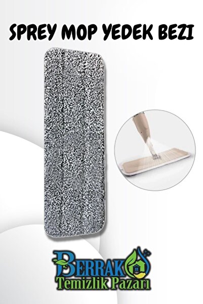 Berrak Temizlik Pazarı Orijinal Mikrofiber Yapışkanlı Cırtlı Sprey Yer Mopu B...