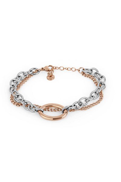 Daniel Klein Rose Gold-Steel Women's Bracelet Dkj.3.1093-4 Steel Material