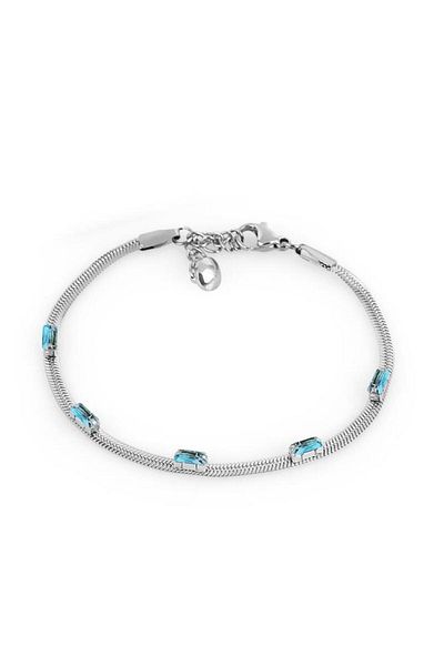 Daniel Klein Women's Blue Stone Steel Bracelet - Dkj.3.1087-4