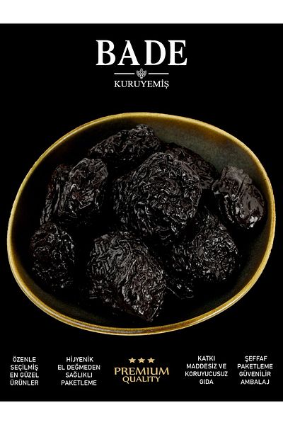 bade kuruyemiş 600g Jumbo Black Plum - Seedless Large Size