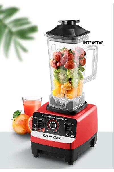Silver Crest Profesiyonel 6000watt 2,5lt Cafe Bar Çift Sürahili Belender Buz Kırıcı Öğütücü PRO