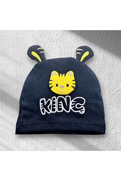 Çağrı Store Beanie Gray Lion Figured Combed Cotton Beanie