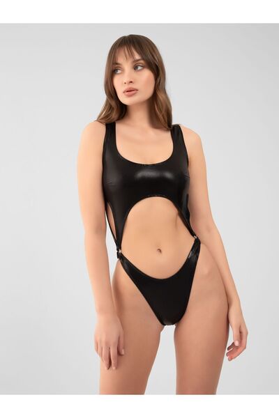 PINKYSWIM MADISON PARLAK SİYAHH MAYOKİNİ