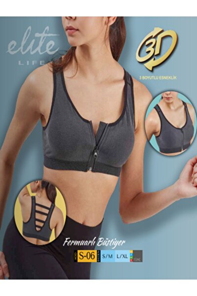 Genel Markalar Elite Life S-06 Fermuarlı Destekli Büstiyer