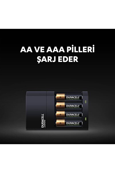 Duracell Cef 14 Pilli Şarj Cihazı Ve Şarj Edilebilir 4 Adet 750 Mah Aaa Ve 4 Adet 1300 Mah Aa Paketi