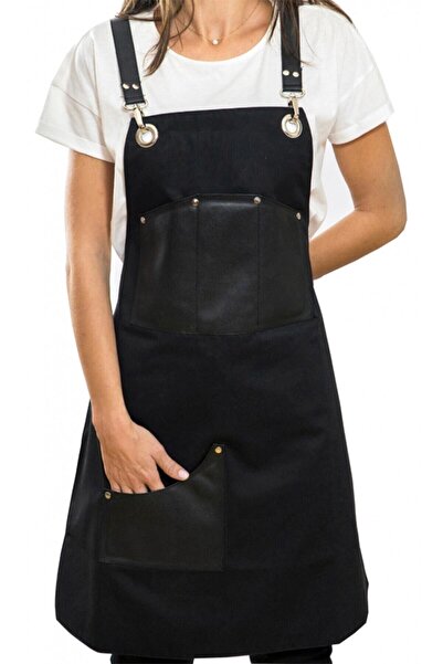 YDZ Boyundan Askılı Mutfak Önlüğü Master Chef Barista Cafe Restaurant Şef Garson Kuaför Aşçı Önlüğü