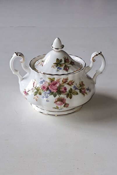 Royal Albert Moss Rose Vintage Kapaklı Şekerlik 320 ml