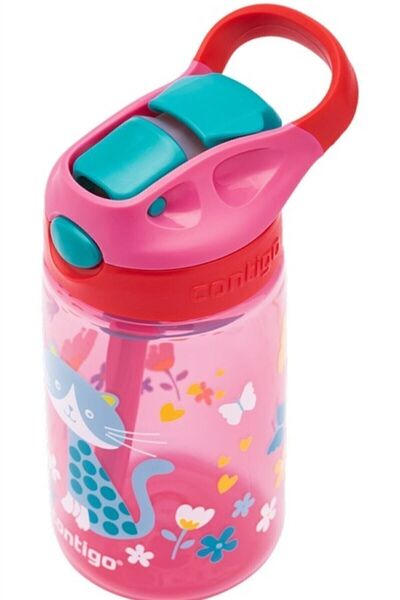 Contigo Gizmo Flip Kedicik Tek El Bas Iç Emzikli Çocuk Su Matarası 420ml