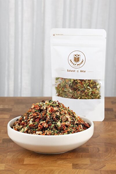 Antep Pazarı Sebze Kurusu- Karışık Sebze Kurusu - Çorbalık - 100 Gr