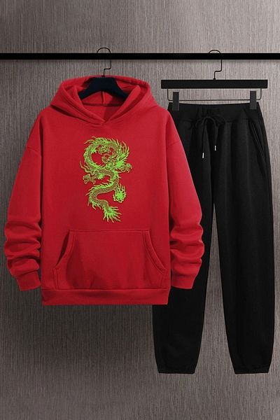 uyguntarz Unisex Printed Tracksuit Set