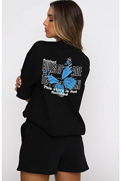 trendypassion Kényelmes dizájn Butterfly Design sport rövidnadrág szerszámos rongy