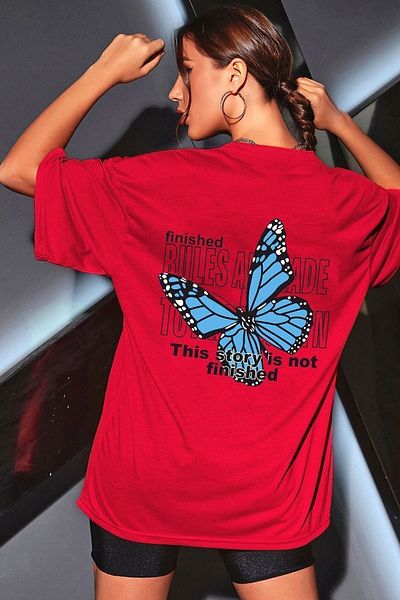 trendypassion Tricou cu design imprimat pe spate