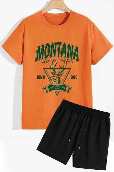trendypassion Montana Shorts T-Shirt-Trainingsanzug-Set