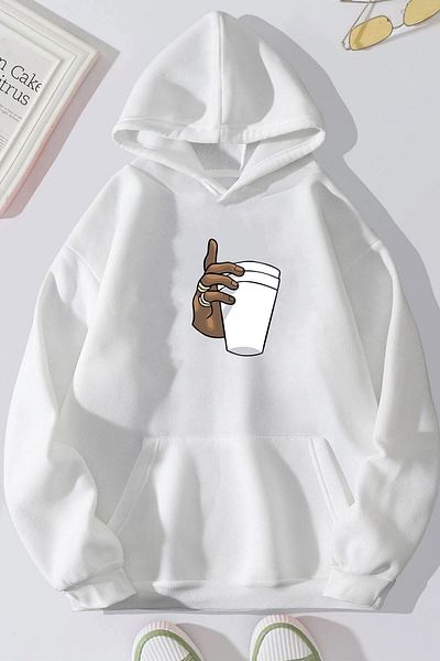 uyguntarz Φούτερ Dont Tupac Coffee Print