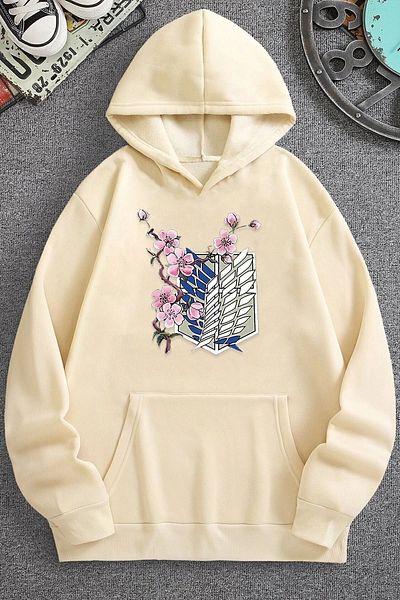 uyguntarz Φούτερ με στάμπα Unisex Flowers