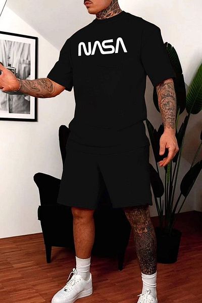 uyguntarz NASA Print Shorts Set