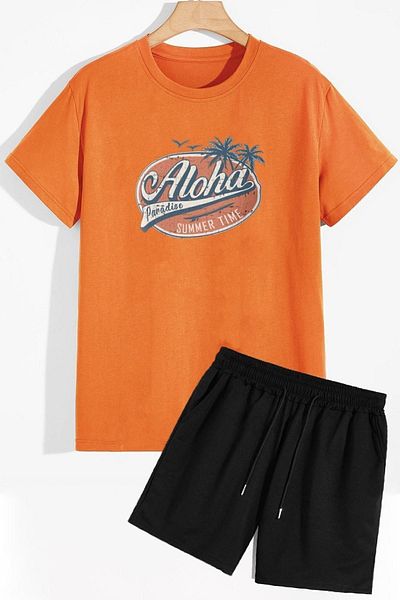 trendypassion Aloha Shorts T-Shirt-Trainingsanzug-Set