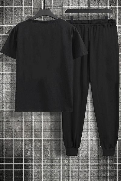 uyguntarz Unisex Kanagawa Oki Nami Ura bedrucktes 2-teiliges Trainingsanzug-Set