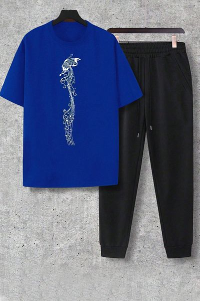 uyguntarz Σετ φόρμας 2 τεμαχίων Unisex Τραγούδι πεταλούδας με στάμπα