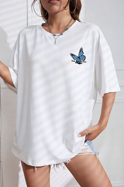 uyguntarz Tricou unisex cu model fluture
