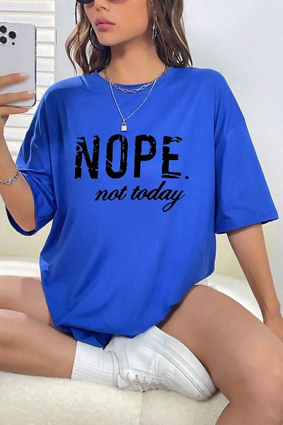 uyguntarz Μπλουζάκι με στάμπα Unisex 'Not Today'