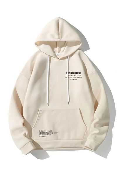 uyguntarz Das Happiest bedruckte Oversize-Sweatshirt