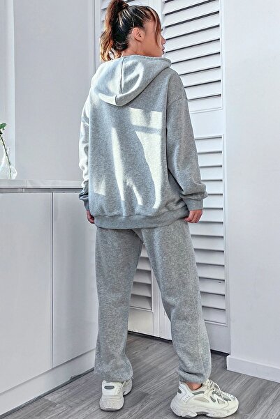 uyguntarz Bedrucktes Unisex-Trainingsanzug-Set „Happiness“.