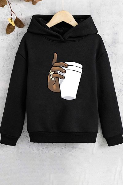 uyguntarz Детски суичър с щампа Tupac Coffee