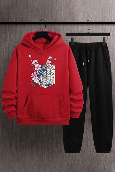 uyguntarz Unisex Flowers Tracksuit Set