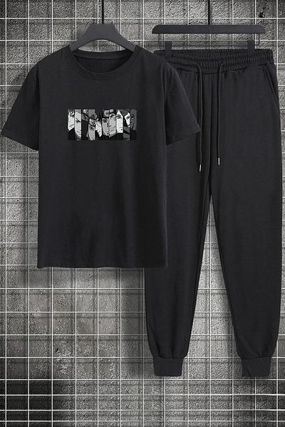 uyguntarz Σετ γυμναστικής 2 τεμαχίων Unisex Naruto Printed