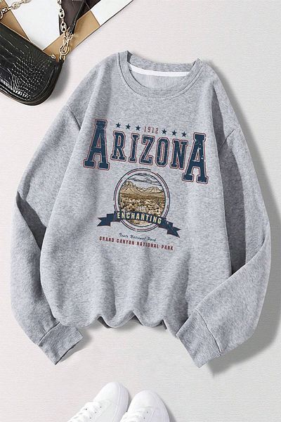 uyguntarz Oversize mikina s potiskem Arizona