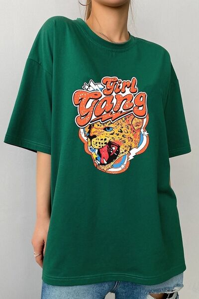 uyguntarz Tricou unisex cu imprimeu Girl Gang