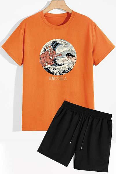 trendypassion Titan Shorts T-Shirt-Trainingsanzug-Set