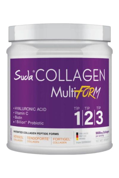 Suda Collagen Double Beauty Multiform - 300 جرام كريم وجه كولاجين غير منكه + Suda Beauty - عناية طوال اليوم 50 مل