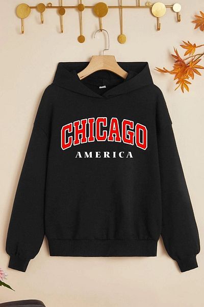 uyguntarz Детски суичър с щампа Chicago