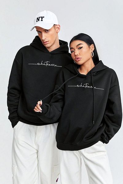 uyguntarz Суичър с щампа OversizeWhatever