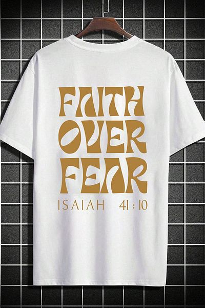 uyguntarz Fear Printed Ανδρικό μπλουζάκι Oversize